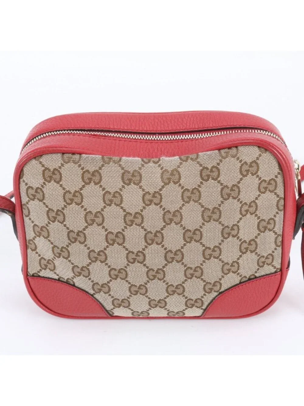 ★SOLD★ Gucci GG Canvas Leather Shoulder Bag Crossbody - Picture 3 of 12